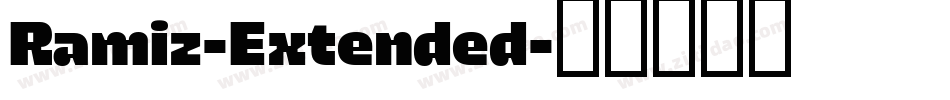Ramiz-Extended字体转换