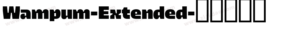 Wampum-Extended字体转换