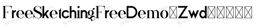 FreeSketchingFreeDemo-Zwd8字体转换