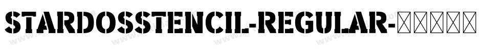 StardosStencil-Regular字体转换