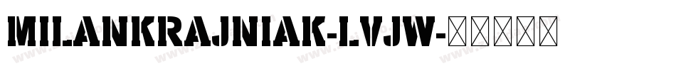 MilanKrajniak-LVJW字体转换