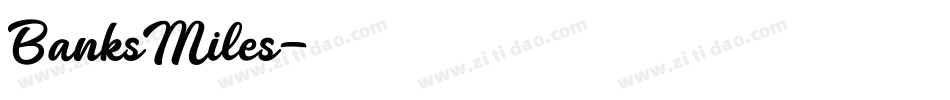 BanksMiles字体转换