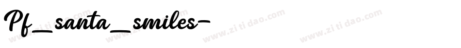 Pf_santa_smiles字体转换