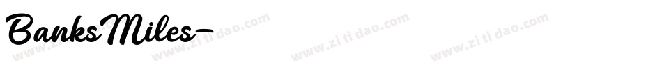 BanksMiles字体转换