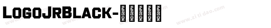 LogoJrBlack字体转换