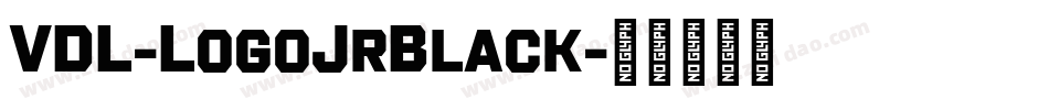 VDL-LogoJrBlack字体转换