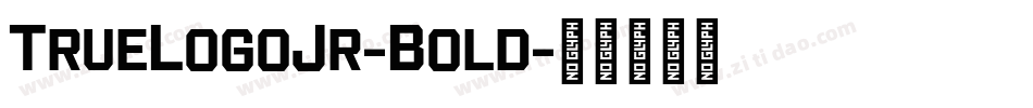 TrueLogoJr-Bold字体转换