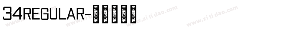 34regular字体转换