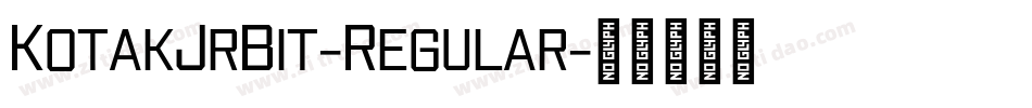 KotakJrBit-Regular字体转换