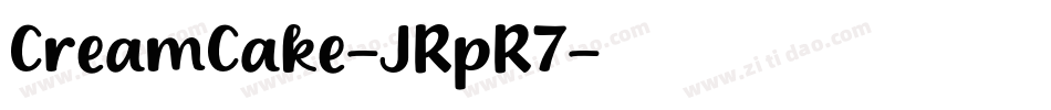 CreamCake-JRpR7字体转换