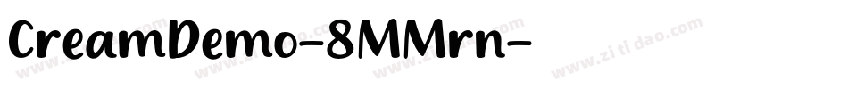 CreamDemo-8MMrn字体转换