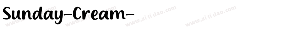 Sunday-Cream字体转换