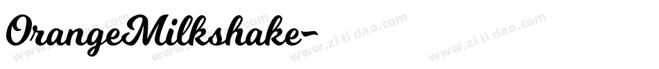 OrangeMilkshake字体转换