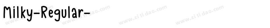 Milky-Regular字体转换
