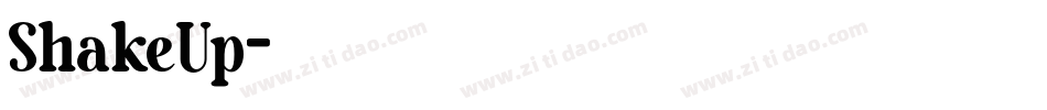 ShakeUp字体转换