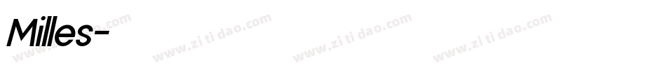 Milles字体转换