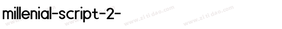 millenial-script-2字体转换