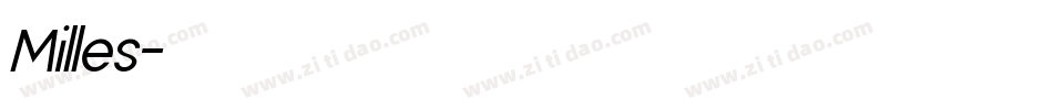Milles字体转换