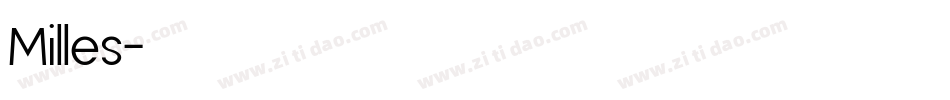 Milles字体转换