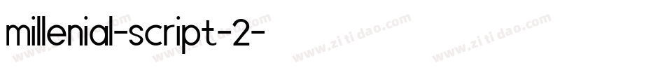 millenial-script-2字体转换