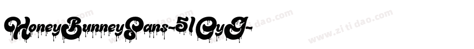 HoneyBunneySans-51OyG字体转换