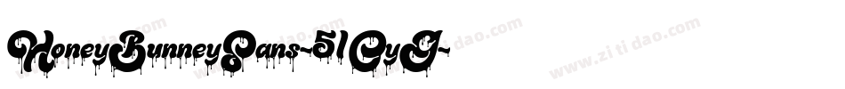 HoneyBunneySans-51OyG字体转换