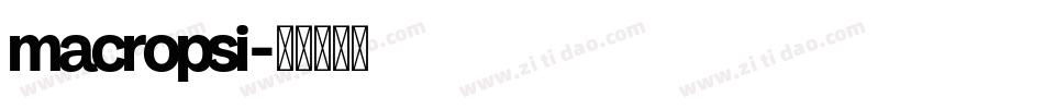 macropsi字体转换