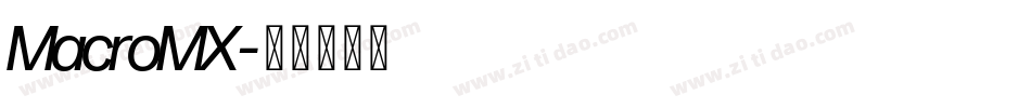 MacroMX字体转换