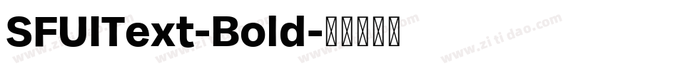 SFUIText-Bold字体转换