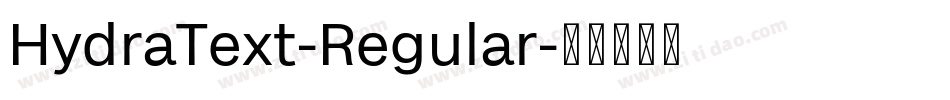 HydraText-Regular字体转换