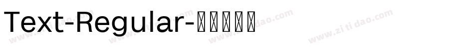 Text-Regular字体转换