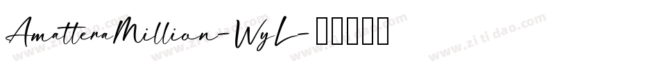 AmatteraMillion-WyL字体转换