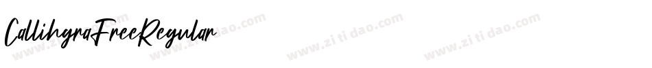 CallihgraFreeRegular字体转换 CallihgraFreeRegular字体转换