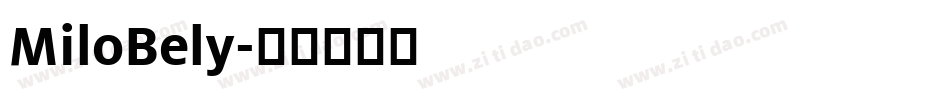 MiloBely字体转换