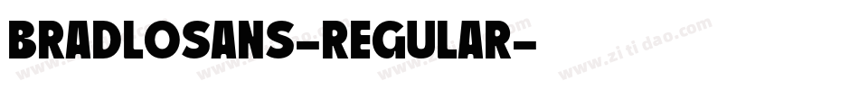 BradloSans-Regular字体转换