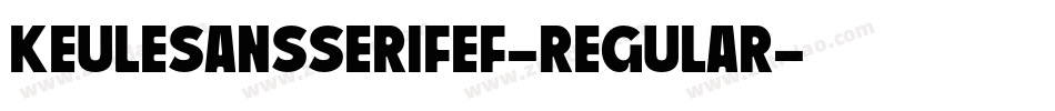 KeuleSansSerifEF-Regular字体转换