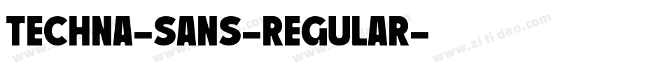 Techna-Sans-Regular字体转换