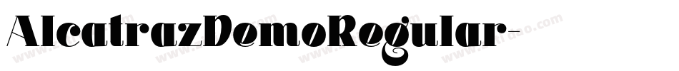 AlcatrazDemoRegular字体转换
