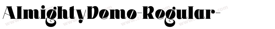 AlmightyDemo-Regular字体转换
