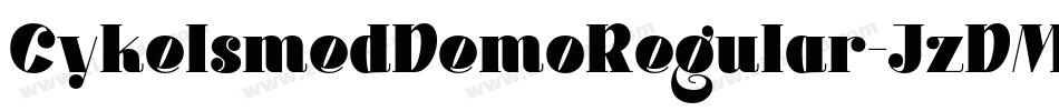 CykelsmedDemoRegular-JzDM字体转换