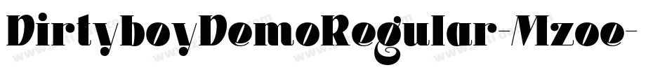 DirtyboyDemoRegular-Mzoe字体转换
