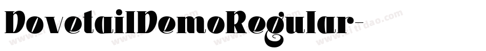 DovetailDemoRegular字体转换 DovetailDemoRegular字体转换