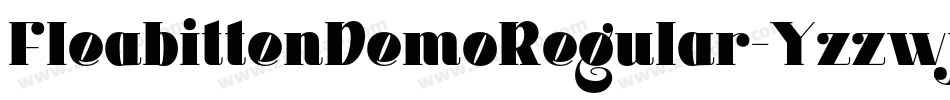 FleabittenDemoRegular-Yzzwj字体转换