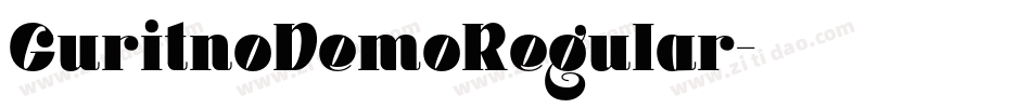 GuritnoDemoRegular字体转换