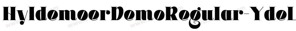 HyldemoerDemoRegular-YdeL字体转换