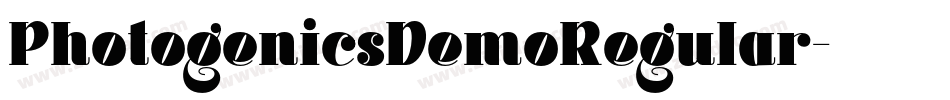 PhotogenicsDemoRegular字体转换