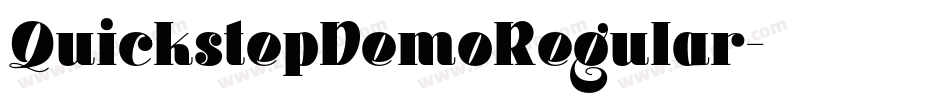 QuickstepDemoRegular字体转换 QuickstepDemoRegular字体转换