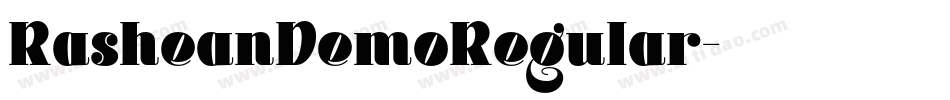 RasheanDemoRegular字体转换