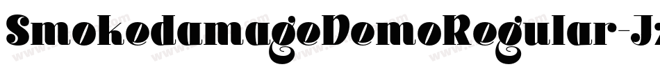 SmokedamageDemoRegular-Jzzm字体转换