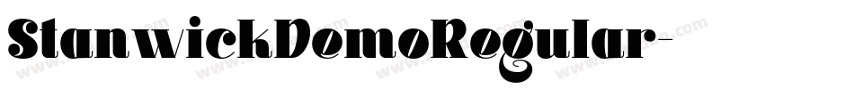 StanwickDemoRegular字体转换